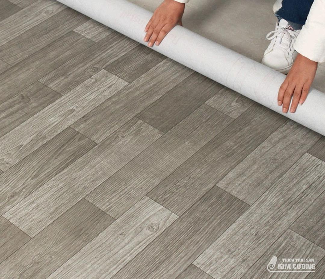 Các bước tiến hành trải thảm nhựa simili