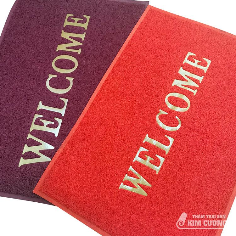 Thảm chùi chân welcome