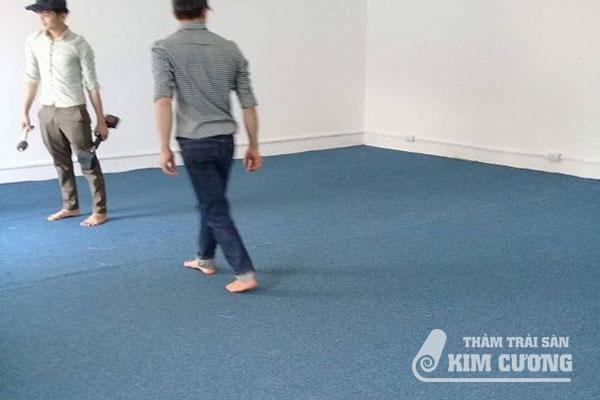 Thảm một màu xanh nước biển Thảm một màu xanh nước biển