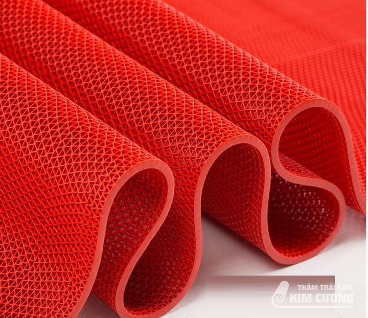 Thảm nhựa lưới chống trơn màu đỏ Thảm nhựa lưới chống trơn màu đỏ